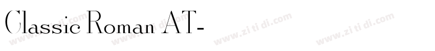 Classic Roman AT字体转换